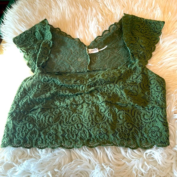 Free People lace crop bra top - Picture 1 of 5